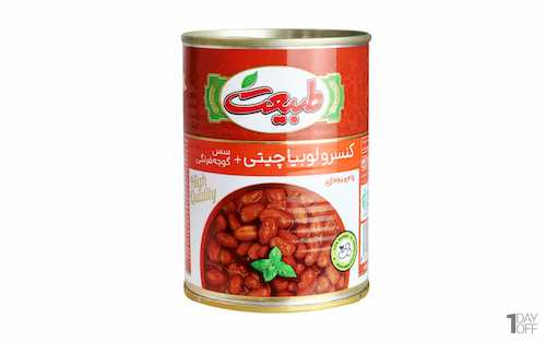 قیمت کنسرو لوبیا چیتی با سس گوجه فرنگی طبیعت